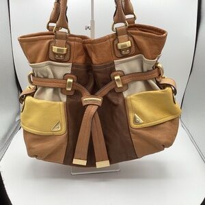 Vintage B. Makowsky Leather Handbag w/Goldtone Hardware. Multiple colors